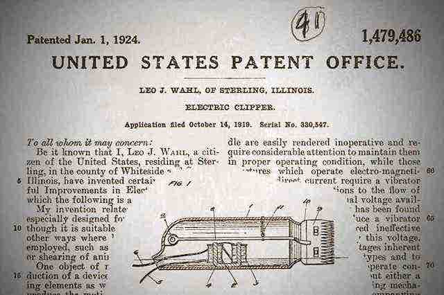 Wahl original patent filed in 1919