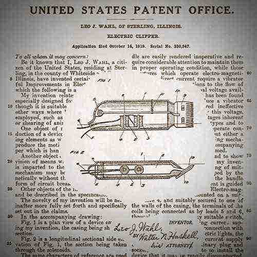 Wahl original patent filed in 1919