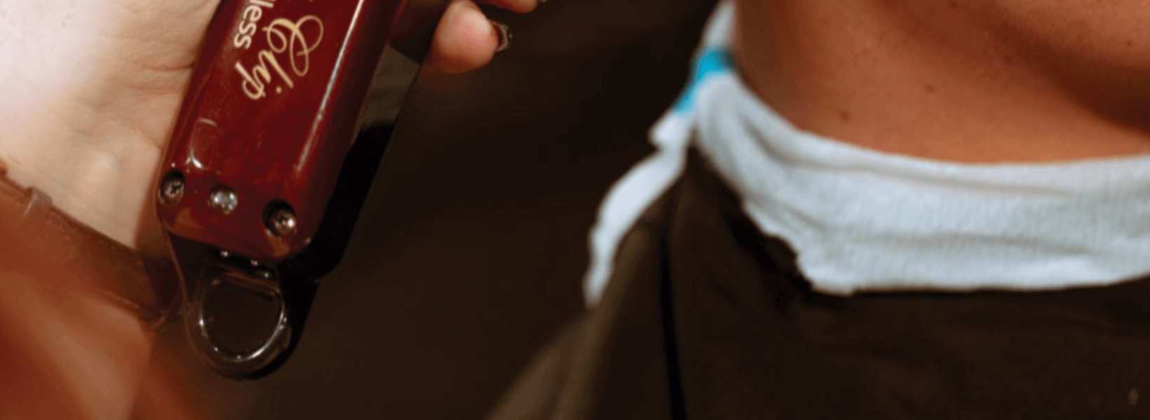 Wahl barber using clipper